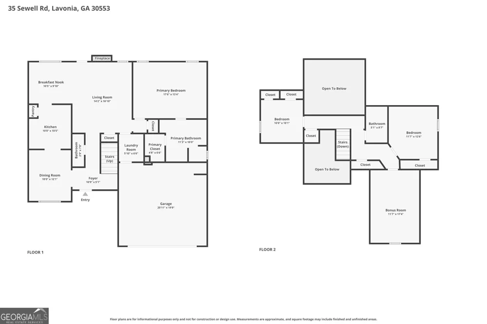 35 Sewell RD Lavonia, GA 30553