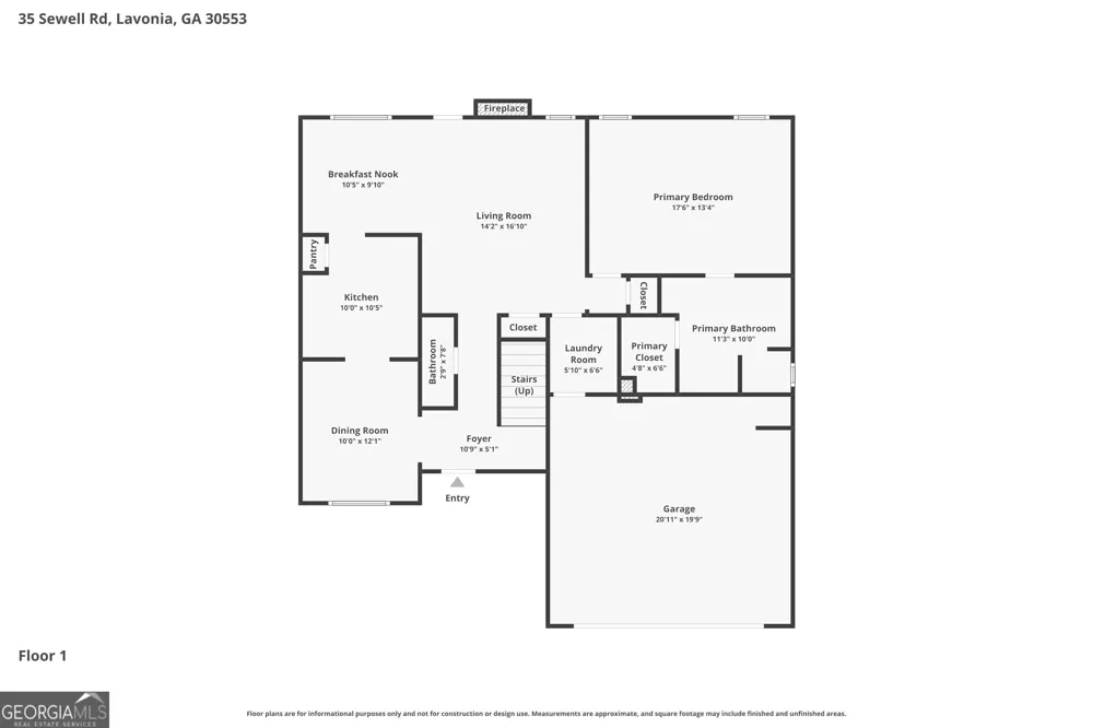 35 Sewell RD Lavonia, GA 30553