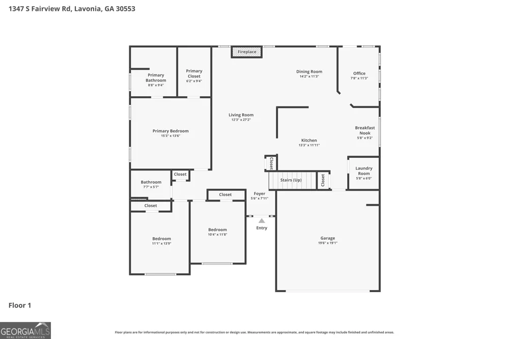 1347 S Fairview RD Lavonia, GA 30553