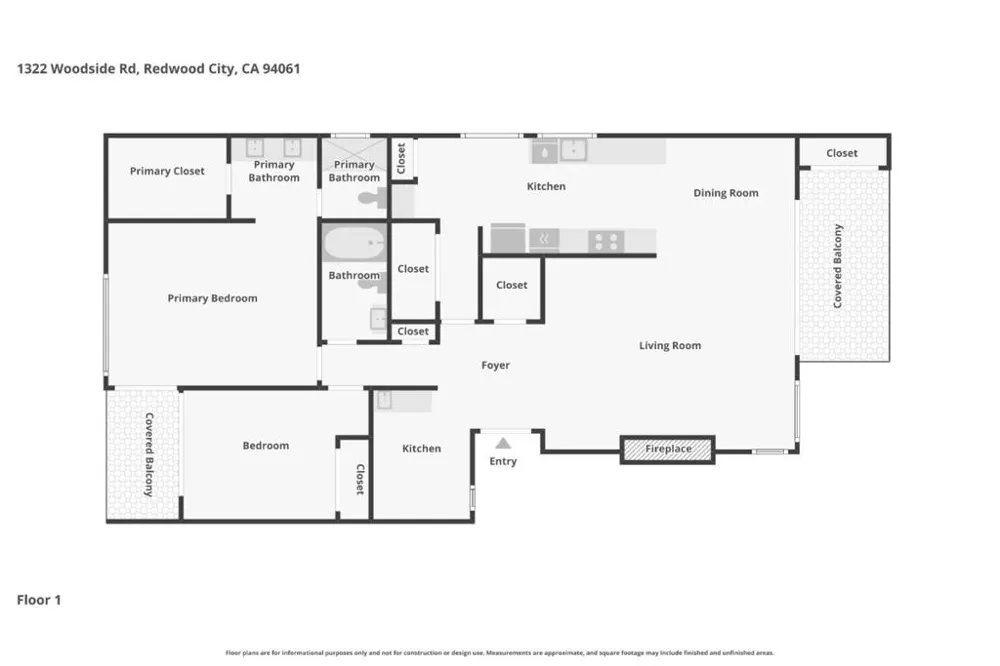 1322 Woodside Road Redwood City, CA 94061