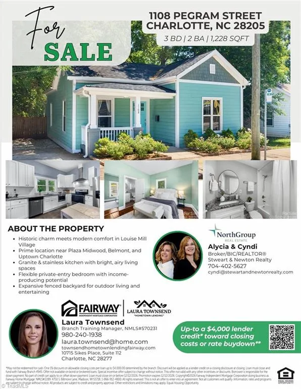 1108 Pegram Street Charlotte, NC 28205