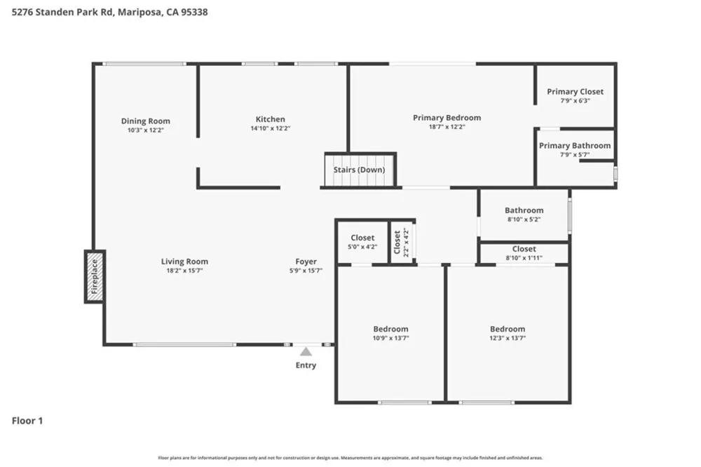 5276 Standen Park Mariposa, CA 95338