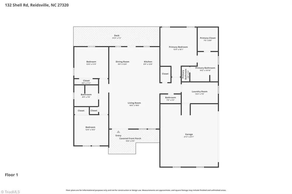 132 Shell Road Reidsville, NC 27320