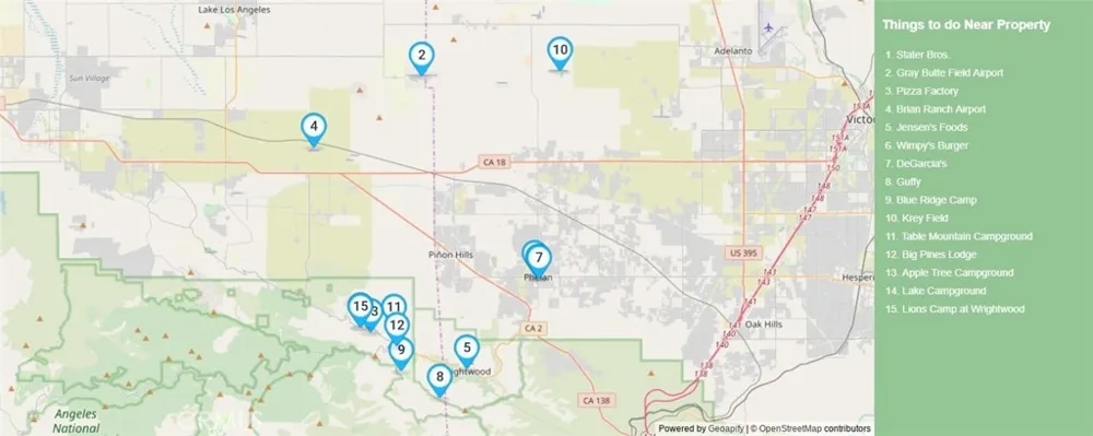 Oasis Pinon Hills, CA 92372