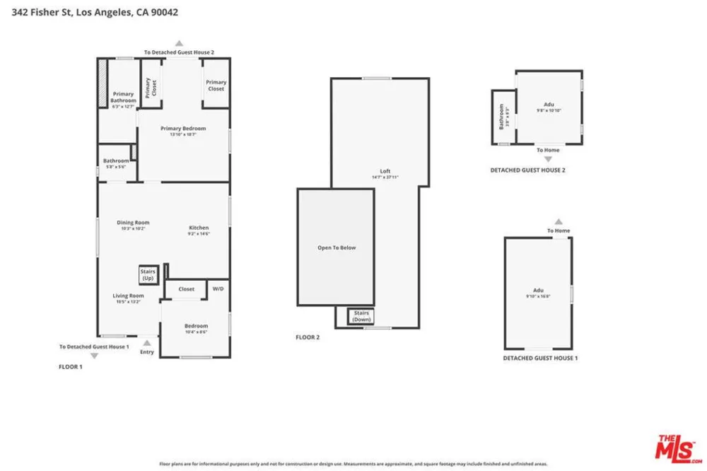 342 Fisher Street Los Angeles, CA 90042