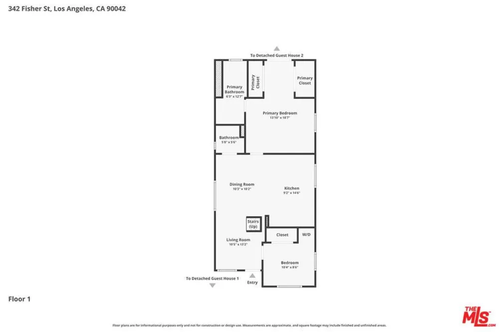 342 Fisher Street Los Angeles, CA 90042