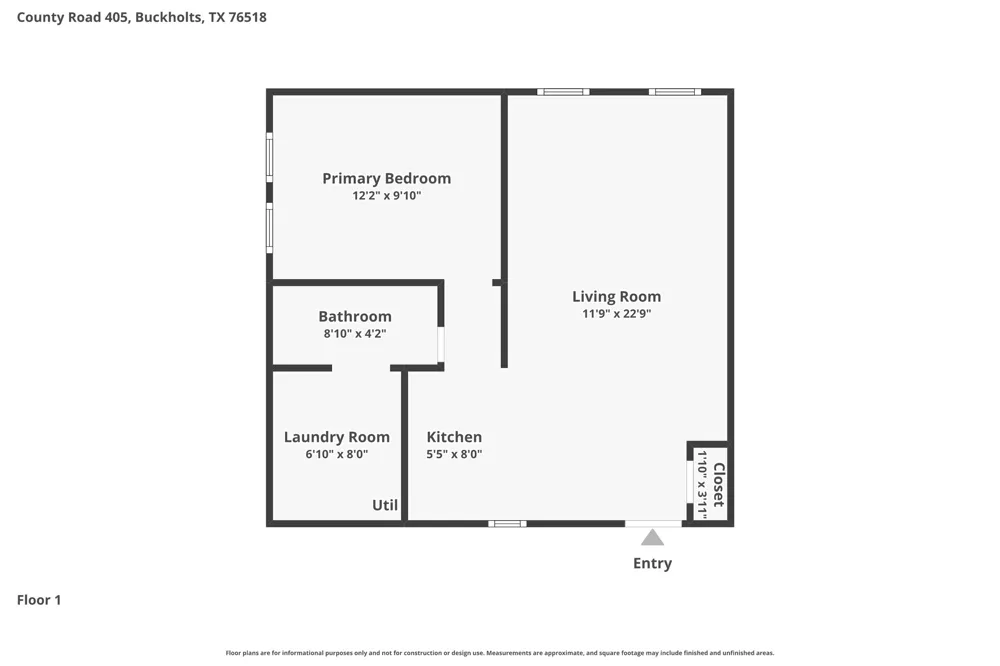868 County Road 405 Buckholts, TX 76518