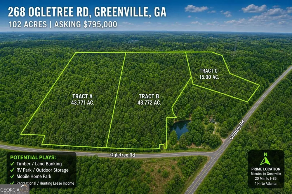 268 Ogletree RD Greenville, GA 30222