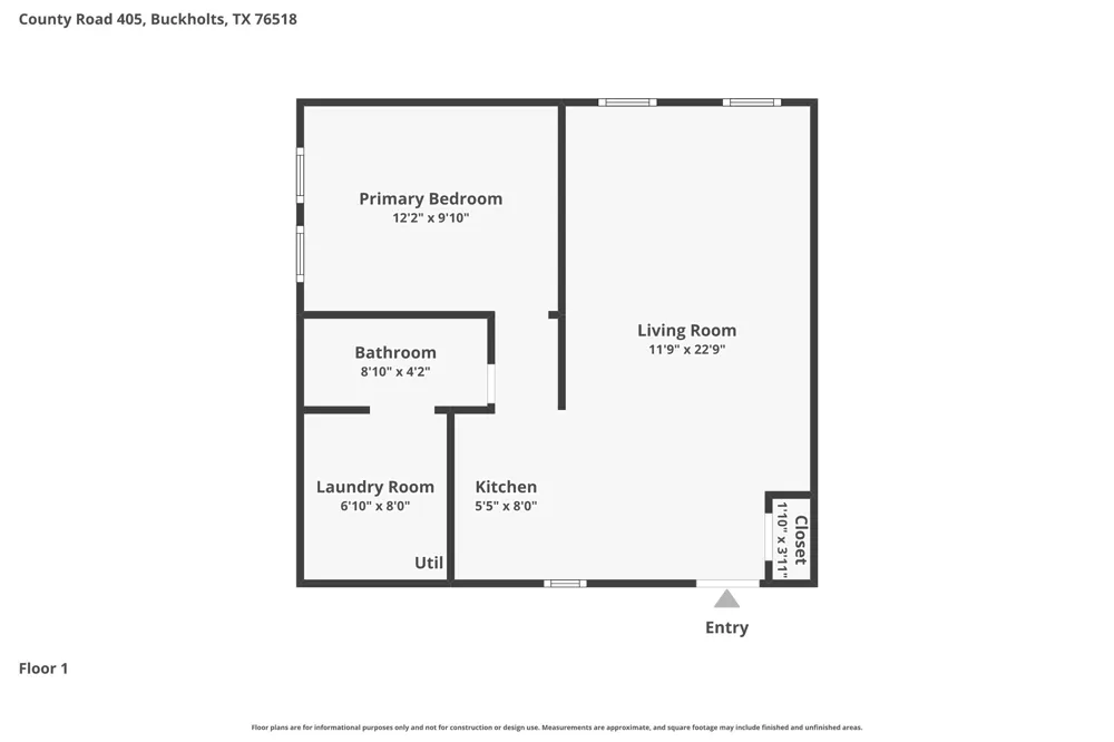 868 County Road 405 Buckholts, TX 76518