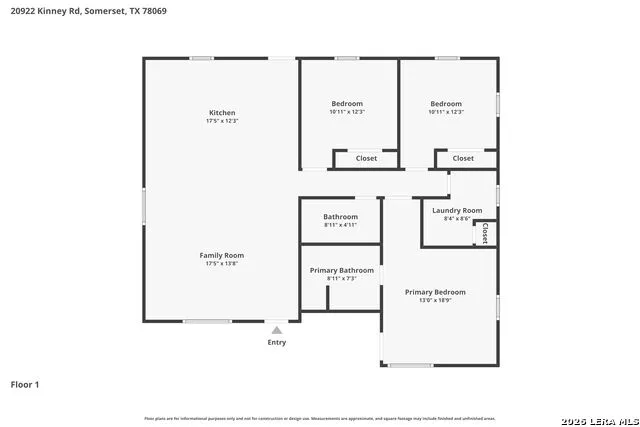 20922 KINNEY RD Somerset, TX 78069