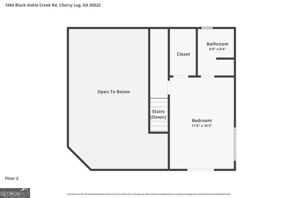 1564 Black Ankle Creek RD Cherry Log, GA 30522