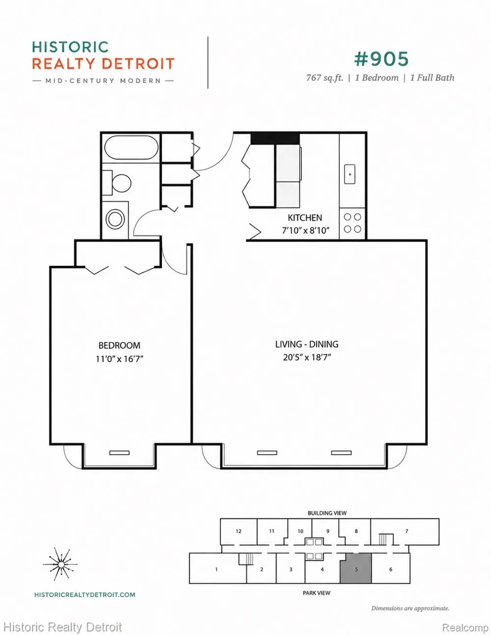 1300 E Lafayette #905 Detroit City, MI 48207