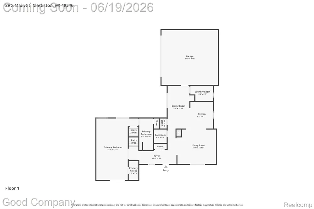 89 S Main Street Clarkston City, MI 48346