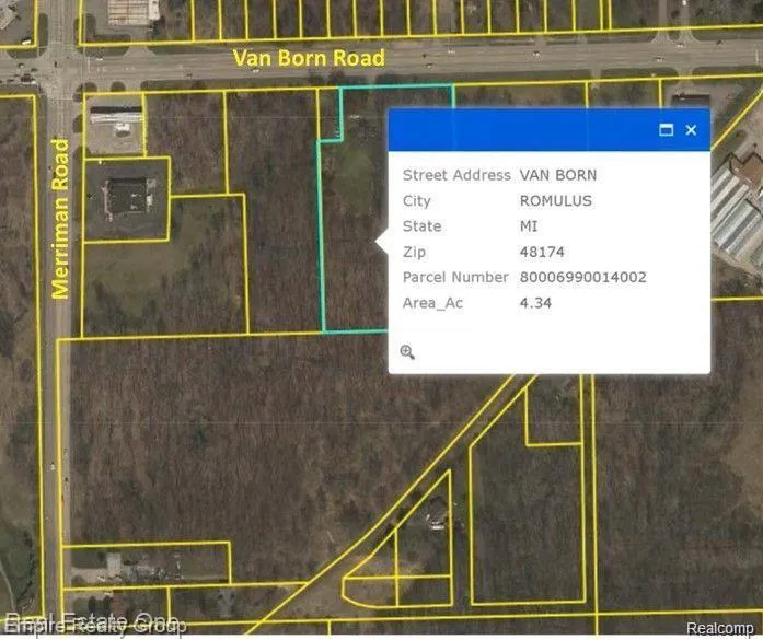 Van Born Road Romulus City, MI 48174