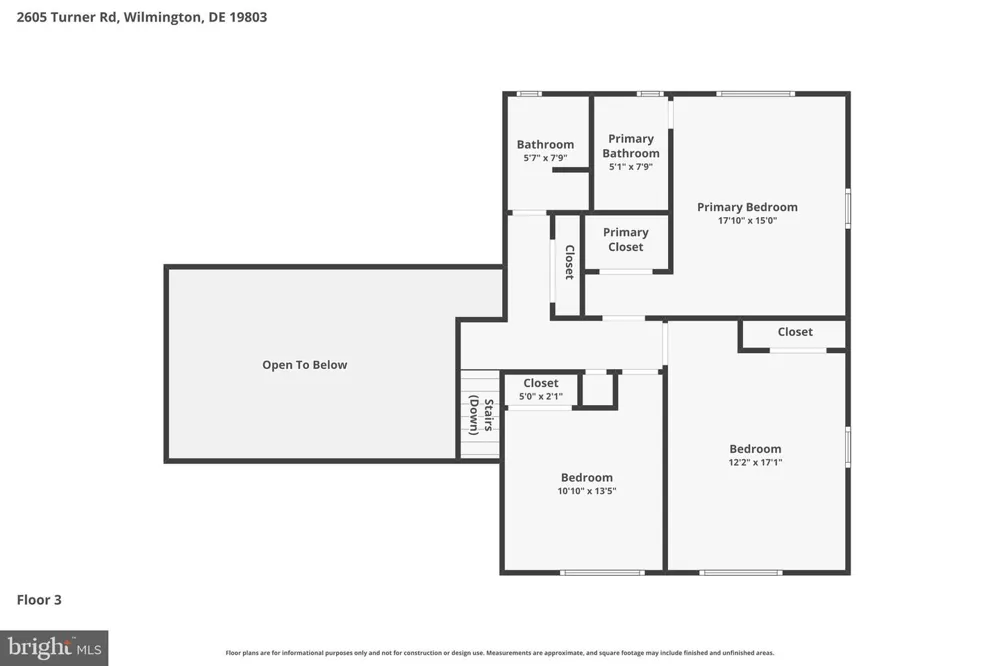 2605 TURNER ROAD Wilmington, DE 19803