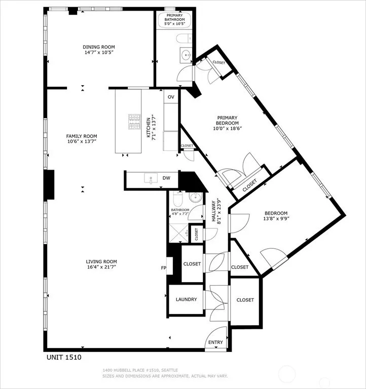 1400 Hubbell Place #PH110 Seattle, WA 98101