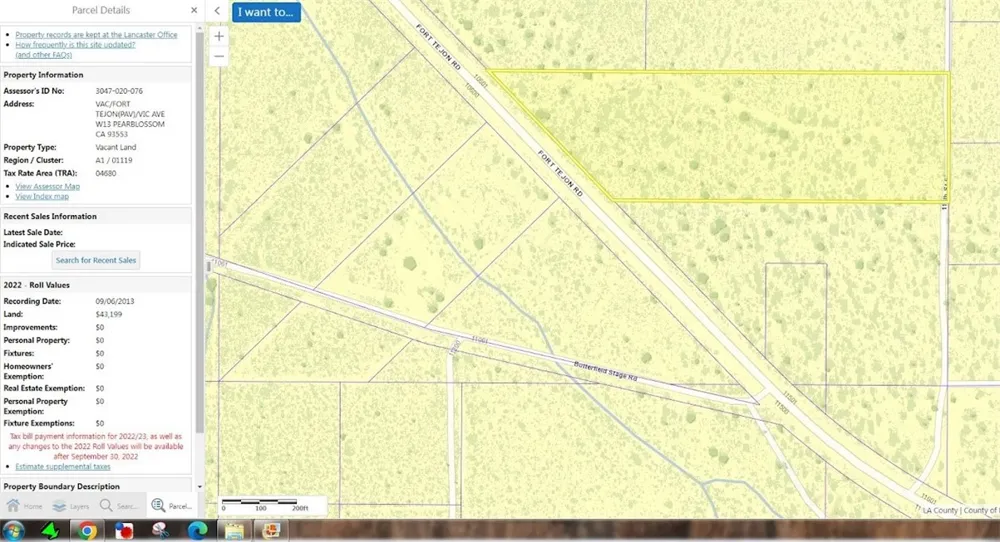 Vac/Fort Tejon Pav /Vic Avenue Pearblossom, CA 93553