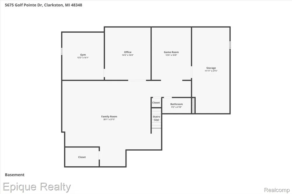 5675 Golf Pointe Drive Clarkston City, MI 48348