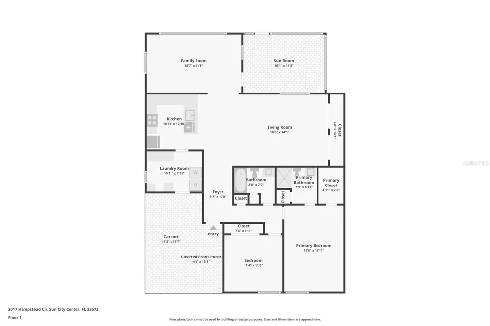 2017 HAMPSTEAD CIRCLE Sun City Center, FL 33573