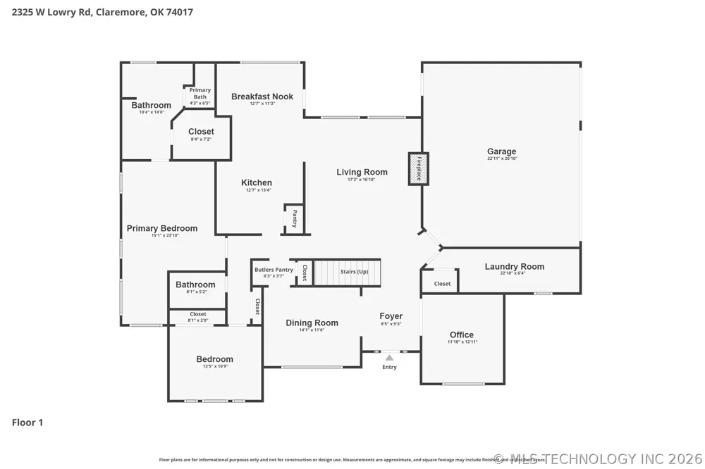 2325 W Lowry Road Claremore, OK 74017