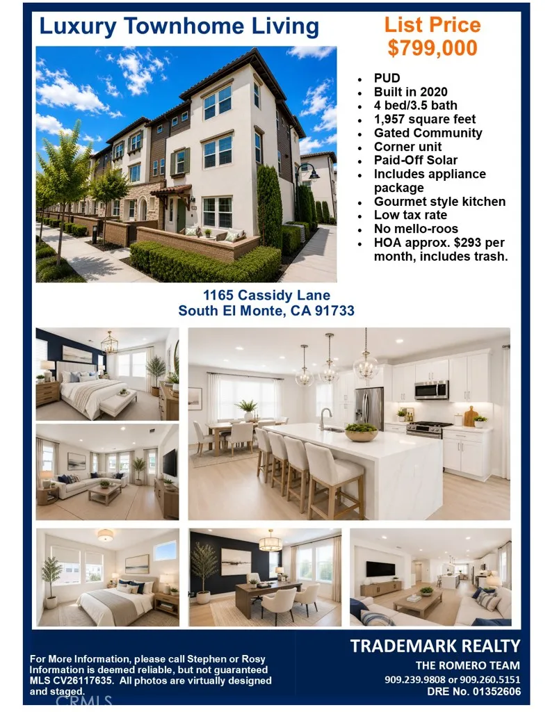 1165 Cassidy South El Monte, CA 91733