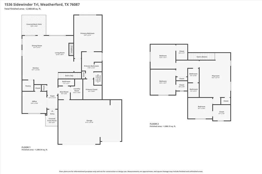 1536 Sidewinder Trail Weatherford, TX 76087