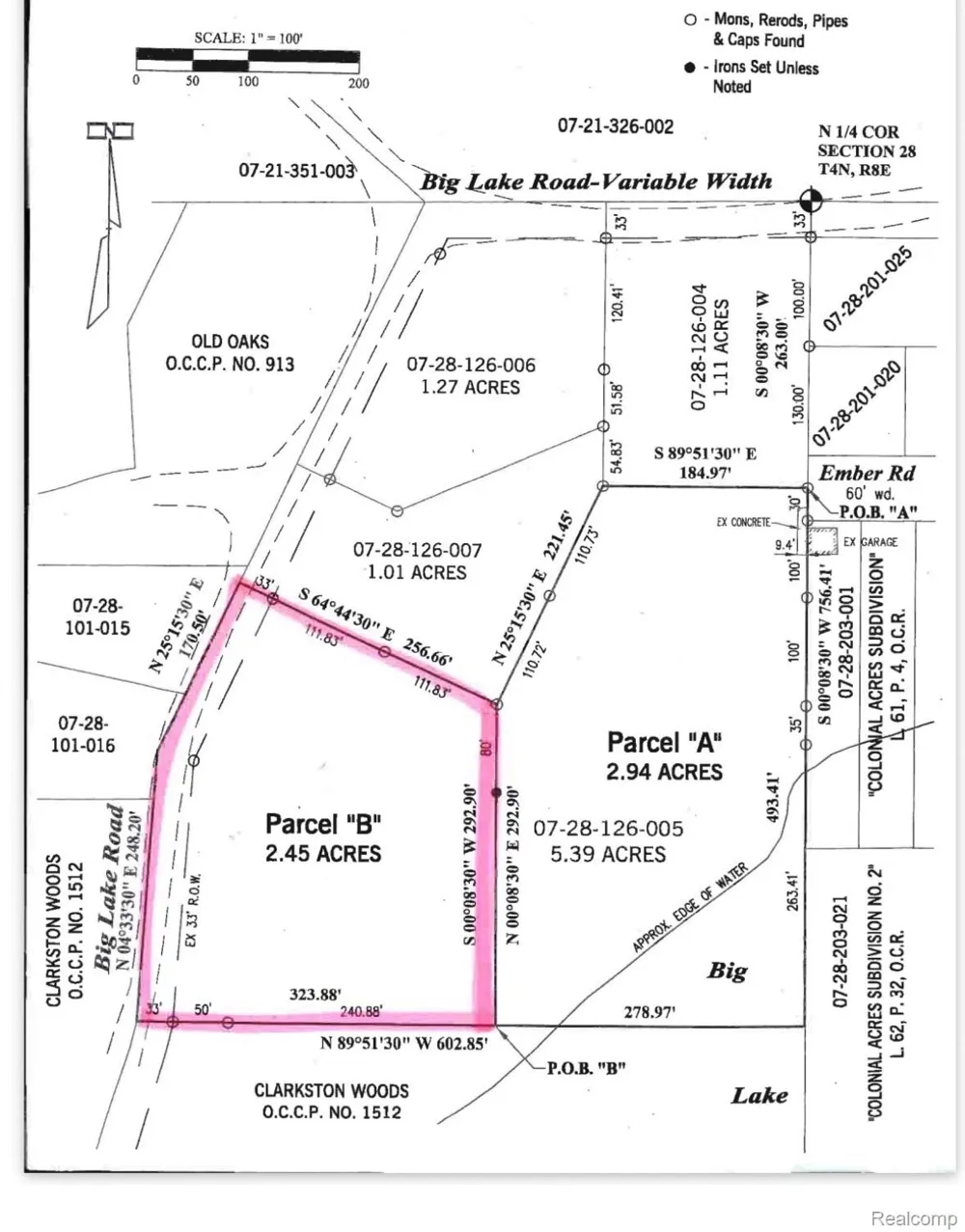 Big Lake Road Springfield Charter Township, MI 48350
