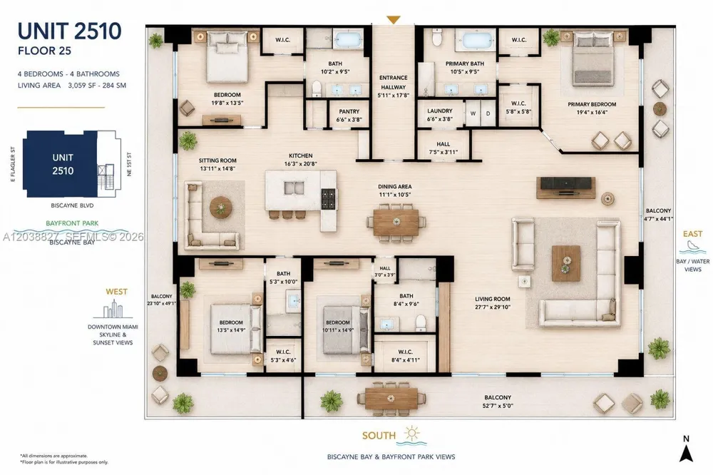 50 Biscayne Blvd #2510 Miami, FL 33132