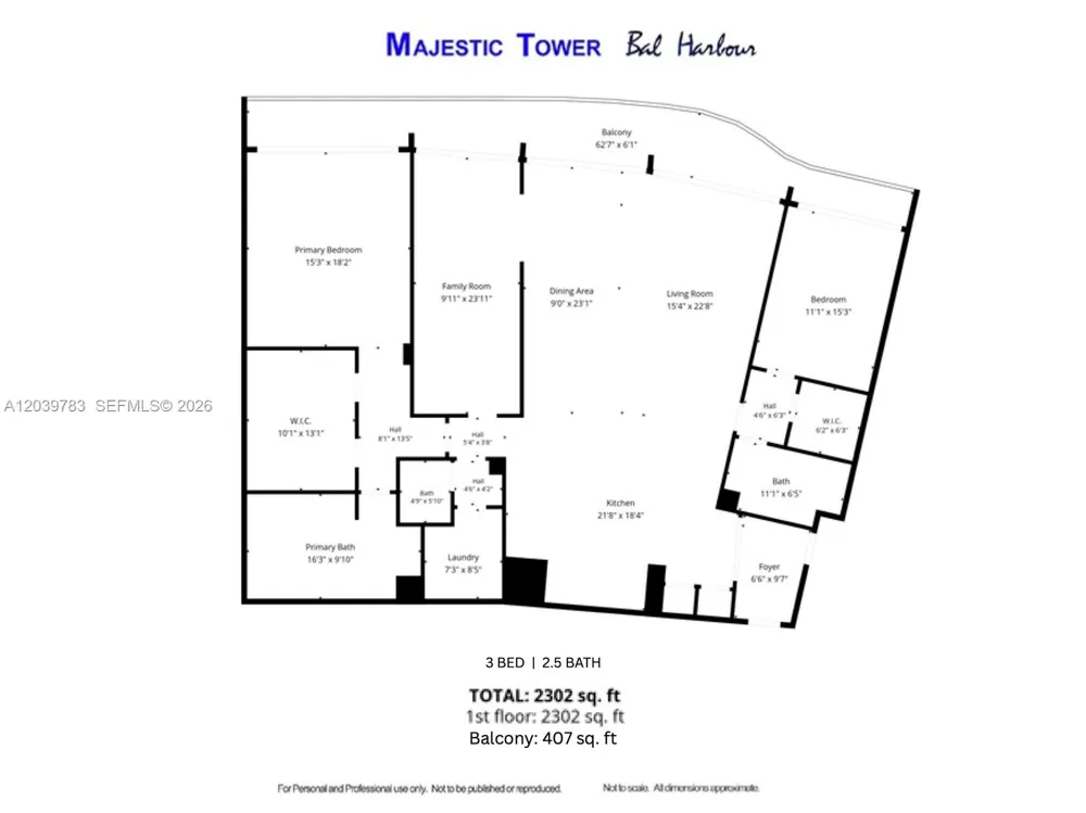 9601 Collins Ave #402 Bal Harbour, FL 33154