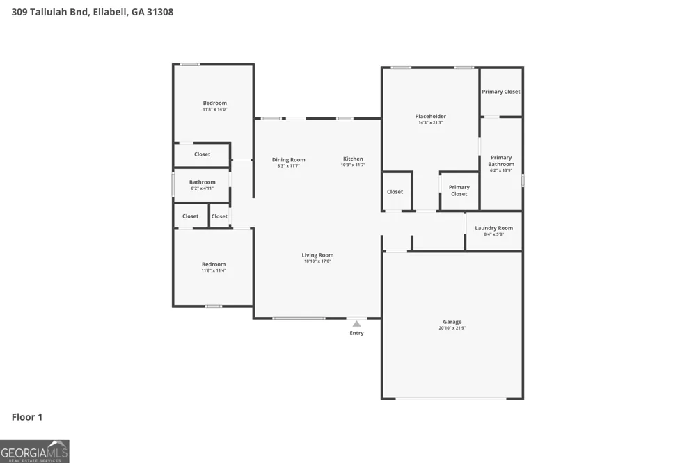 309 Tallulah BND Ellabell, GA 31308