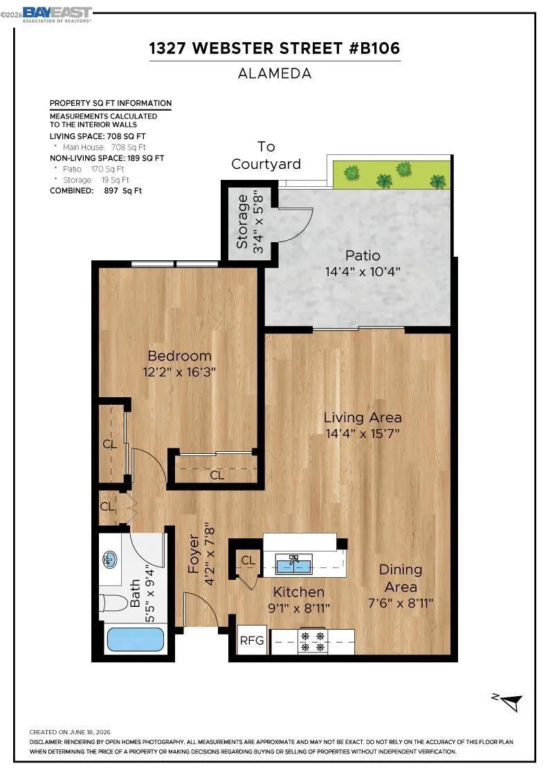 1327 Webster St #B106 Alameda, CA 94501
