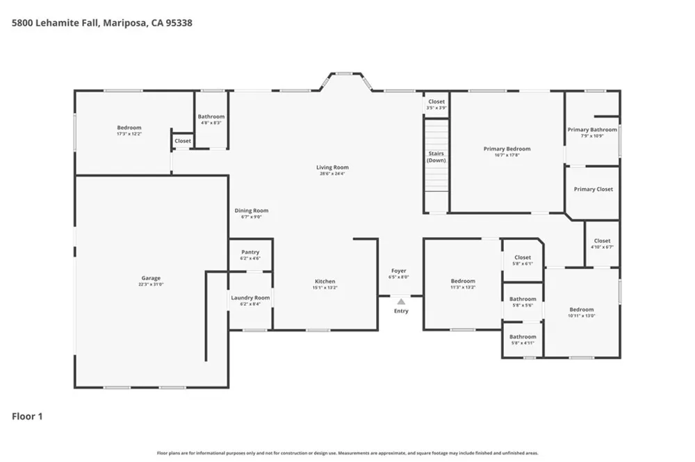5800 Lehamite Fall Road Mariposa, CA 95338