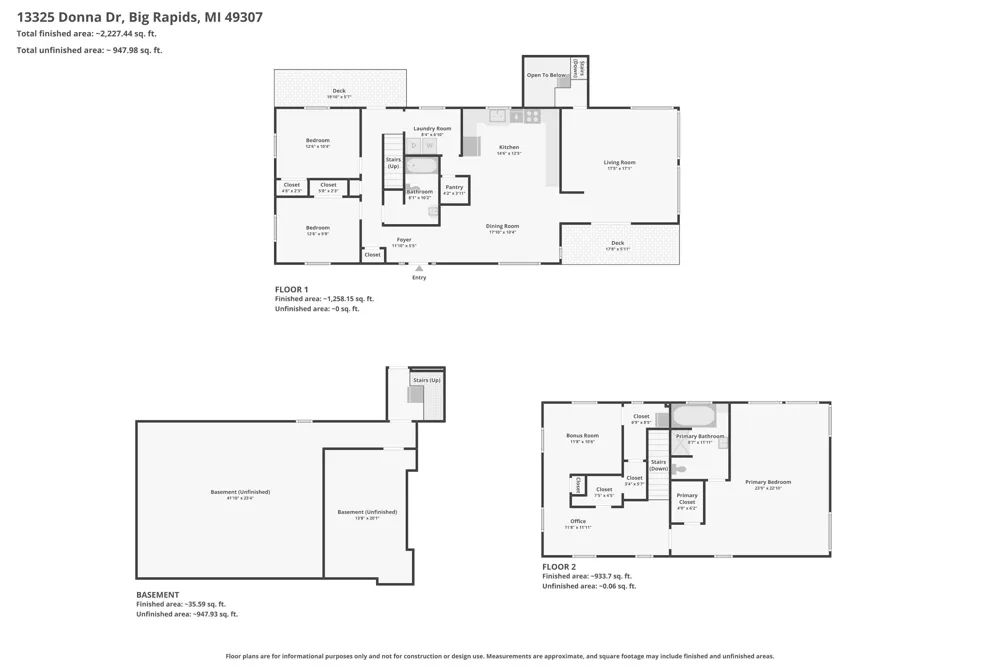 13325 Donna Road Big Rapids, MI 49307