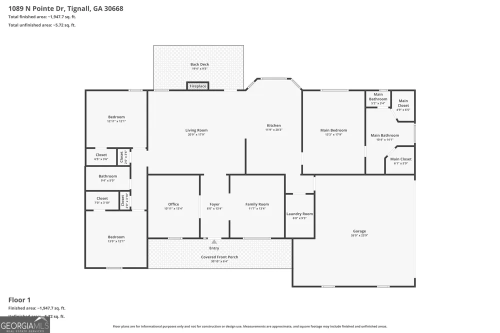 1089 N North Pointe DR Tignall, GA 30668