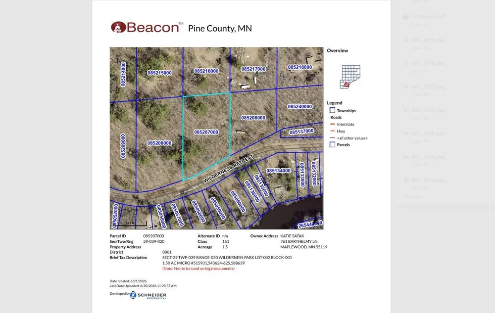 LOT 5 Wilderness Retreat Pine City, MN 55063
