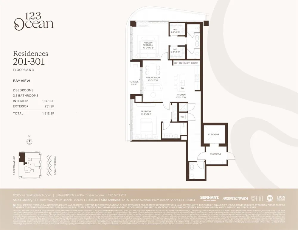 123 Ocean Avenue #201 Palm Beach Shores, FL 33404