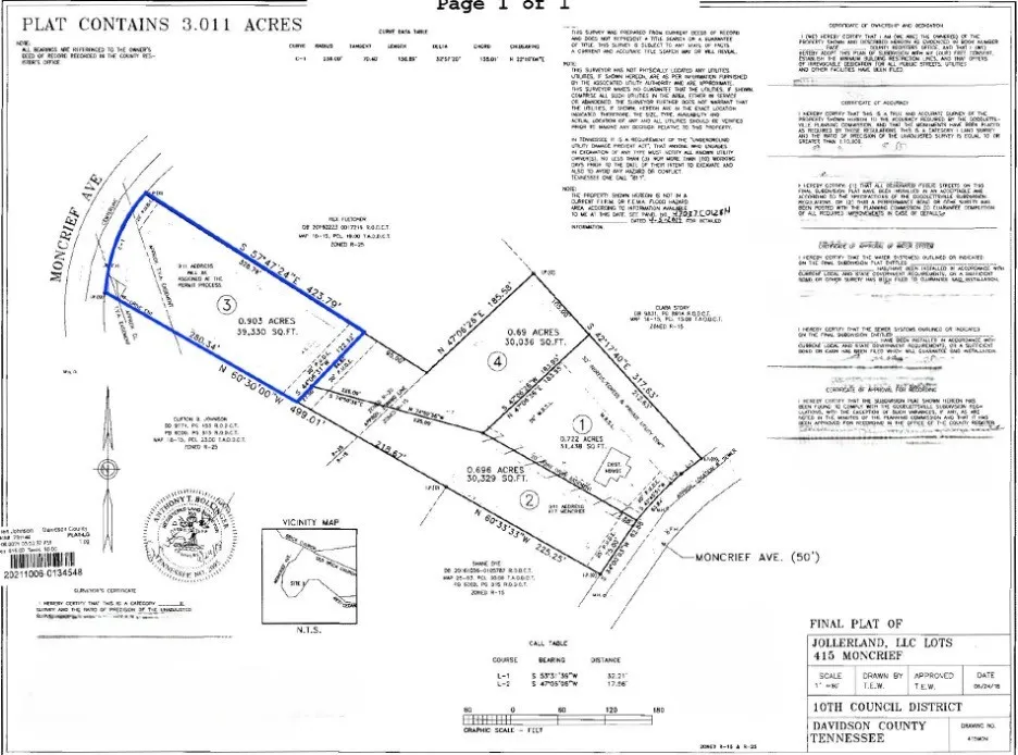0 Moncrief Avenue Goodlettsville, TN 37072