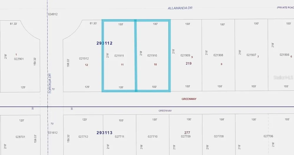 819 & 821 ALLAMANDA DRIVE Indian Lake Estates, FL 33855
