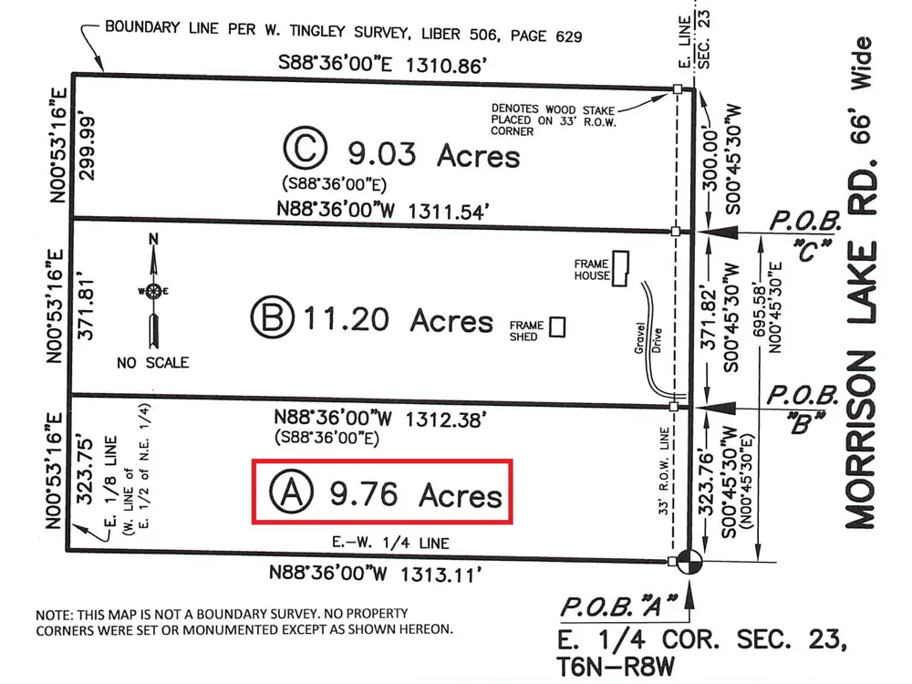 6286 Morrison Lake Road #Lot A Saranac, MI 48881