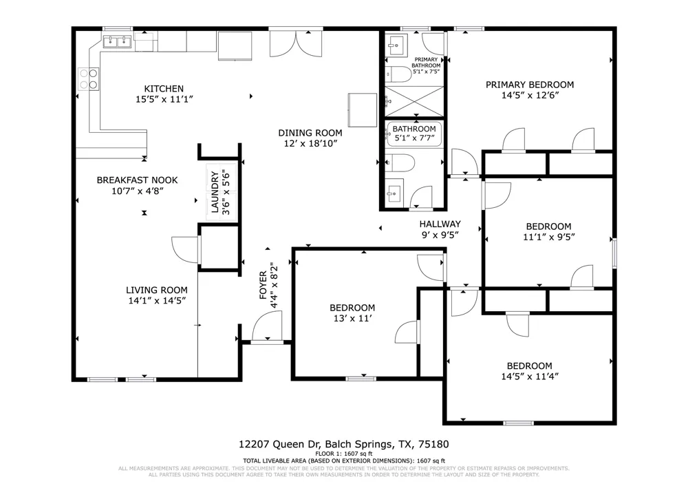 12207 Queen Drive Balch Springs, TX 75180
