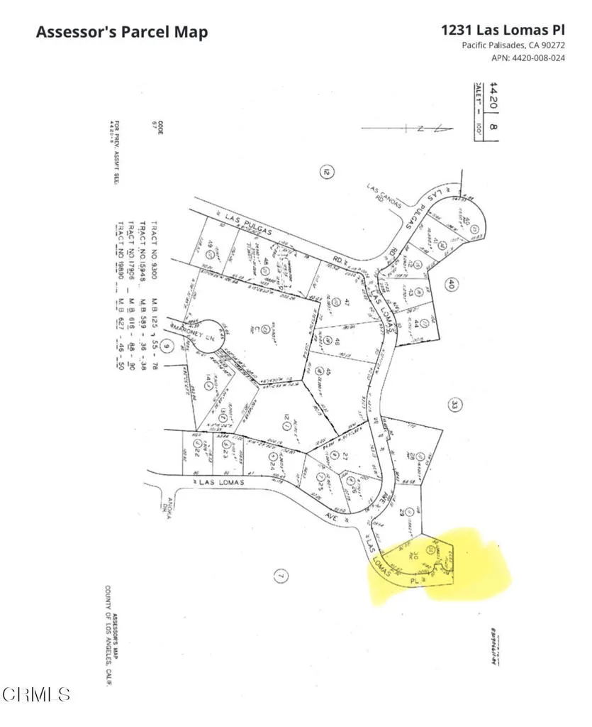 1231 Las Lomas Place Pacific Palisades, CA 90272