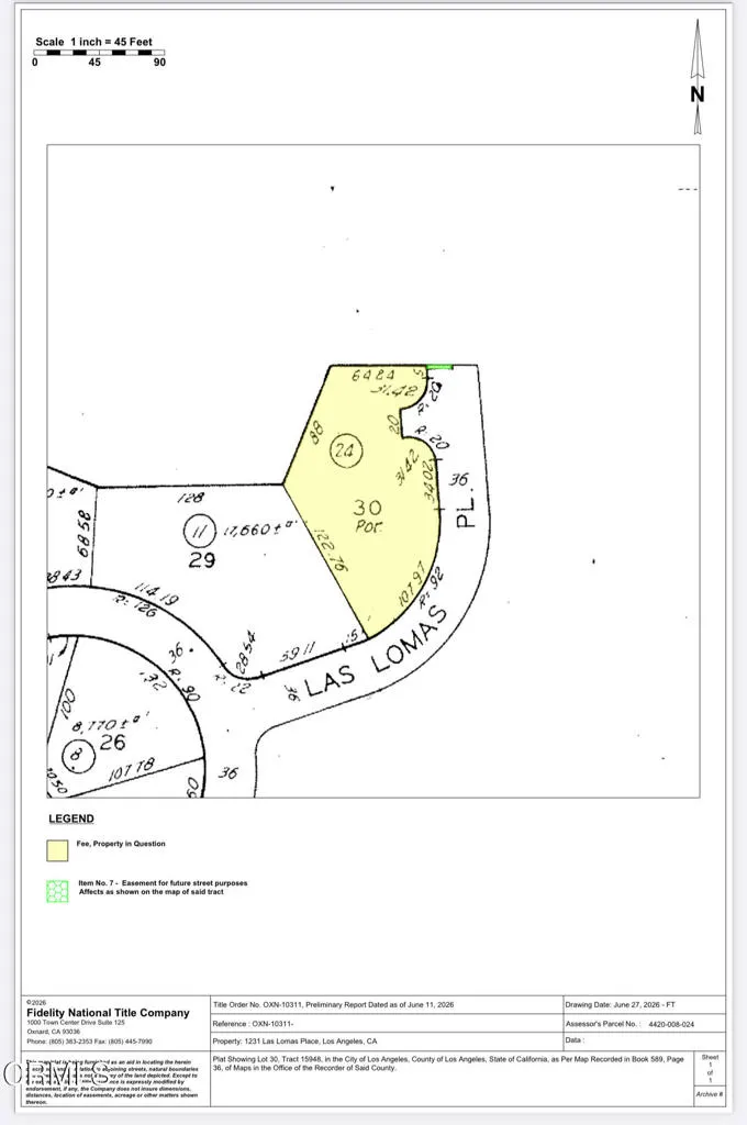 1231 Las Lomas Place Pacific Palisades, CA 90272