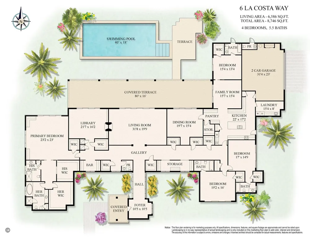 6 La Costa Way Palm Beach, FL 33480