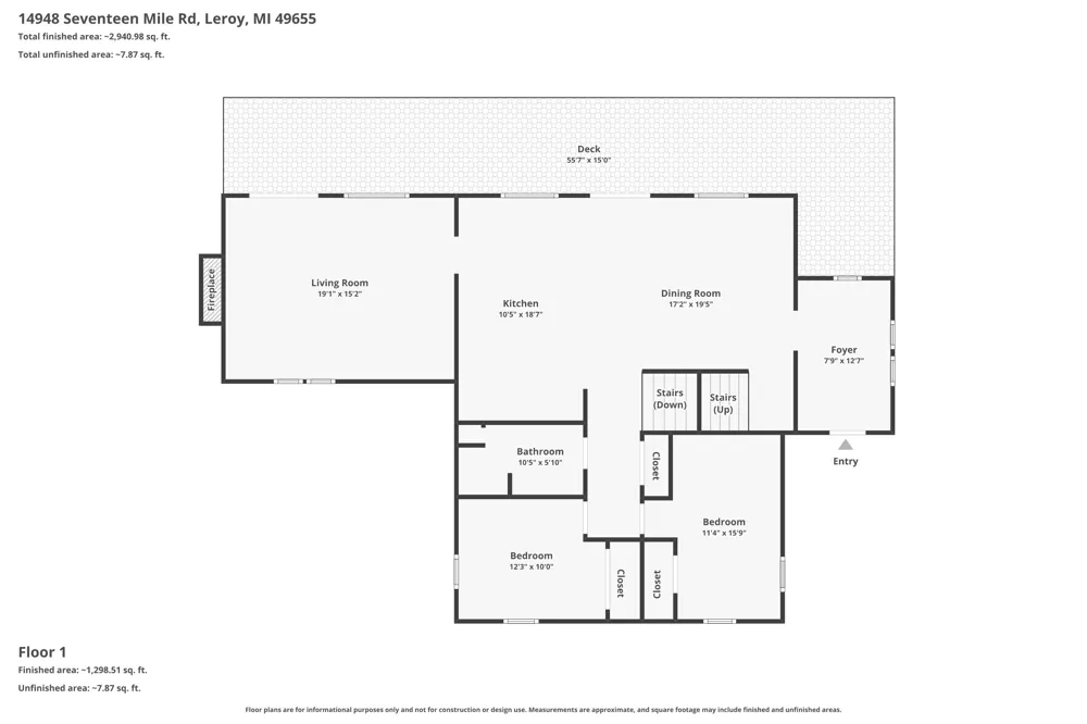 14948 17 Mile Road Leroy, MI 49655