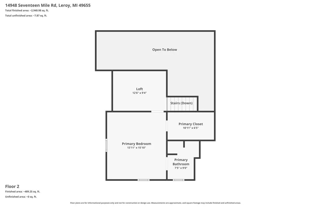 14948 17 Mile Road Leroy, MI 49655