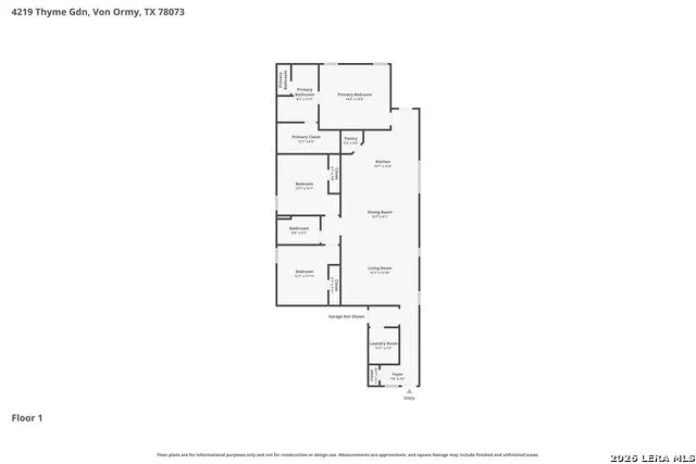 4219 THYME GDN Von Ormy, TX 78073