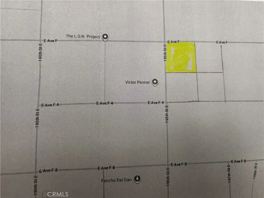 Avenue F2 & 195th St  E Hi Vista, CA 93535