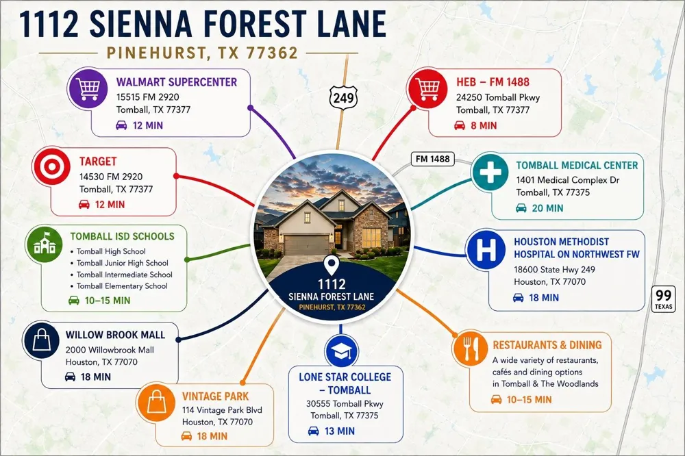 1112 Sienna Forest Lane Pinehurst, TX 77362