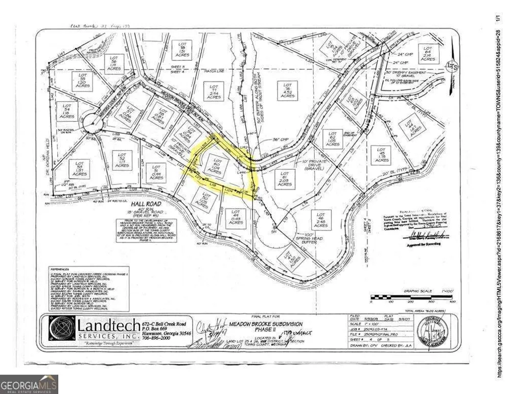 LOT 60 Meadow Brooke DR Young Harris, GA 30582