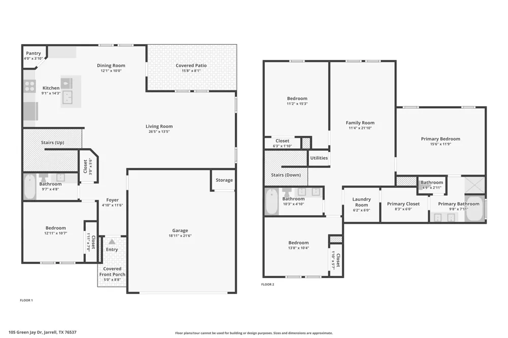105 GREEN JAY DRIVE Jarrell, TX 76537
